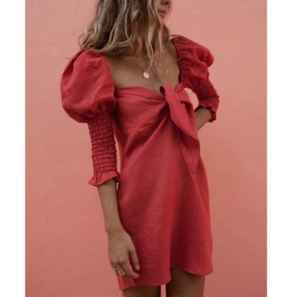 POSSE linen dakota dress